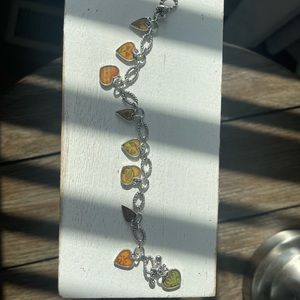 Retired Brighton heart charm bracelet.